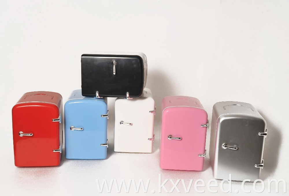 Blue Color 4L 6 Cans Home Rechargeable Mini Refrigerator For Car